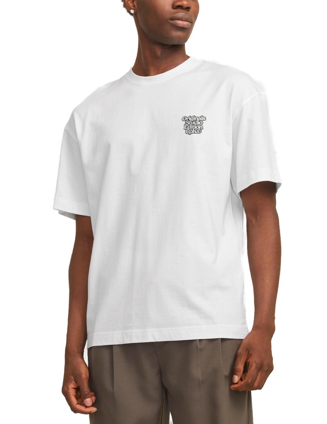 Camiseta Jack&Jones Astoria blanco manga corta para hombre