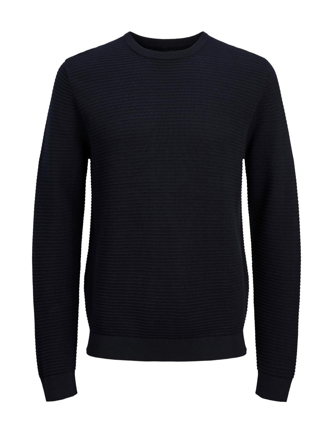 Jersey Jack&Jones Otto azul marino de punto para hombre