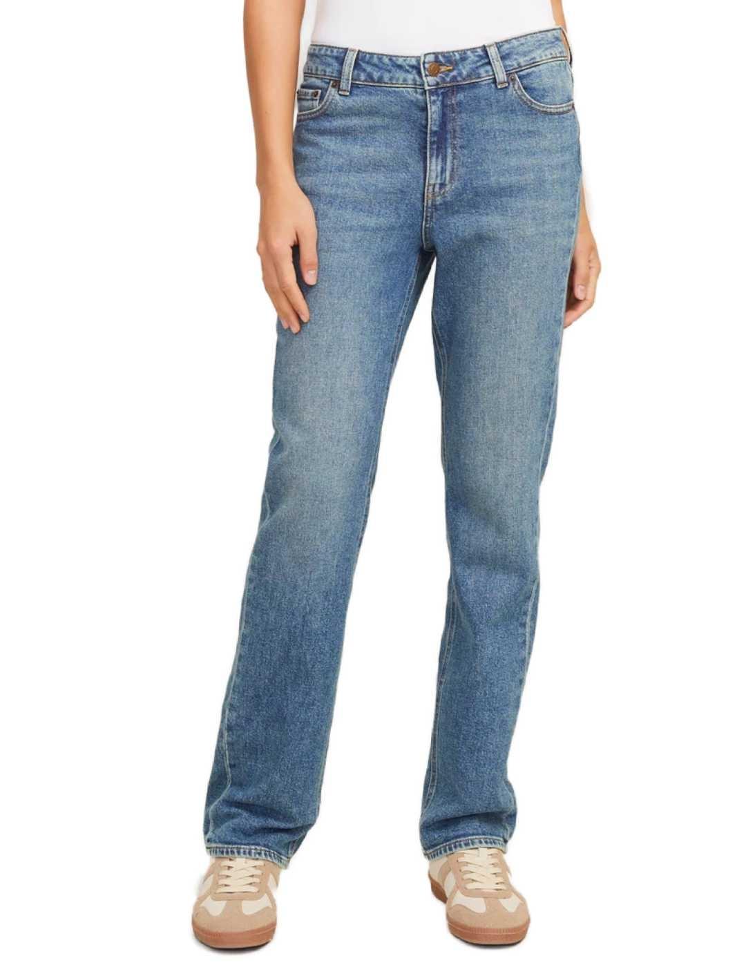 Pantalón vaquero JJXX Nice azul slim straight para mujer