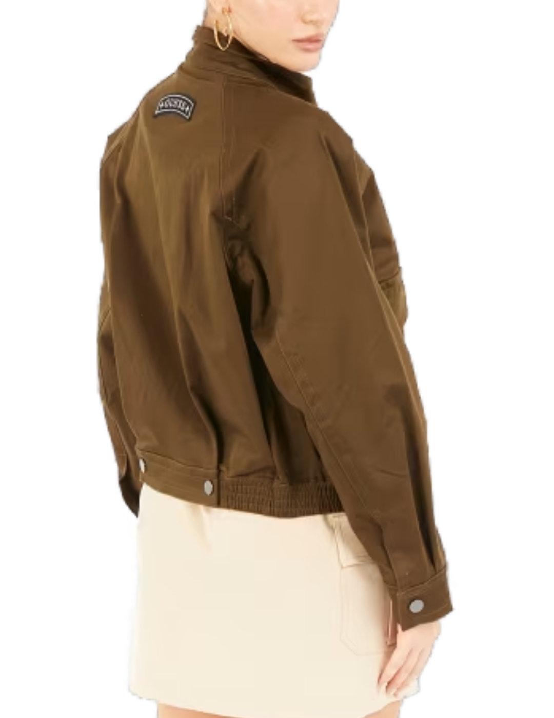 Chaqueta Guess Manuela verde militar para mujer