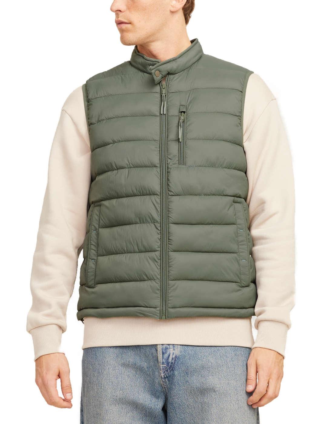 Chaleco Jack&Jones Mac acolchado verde para hombre