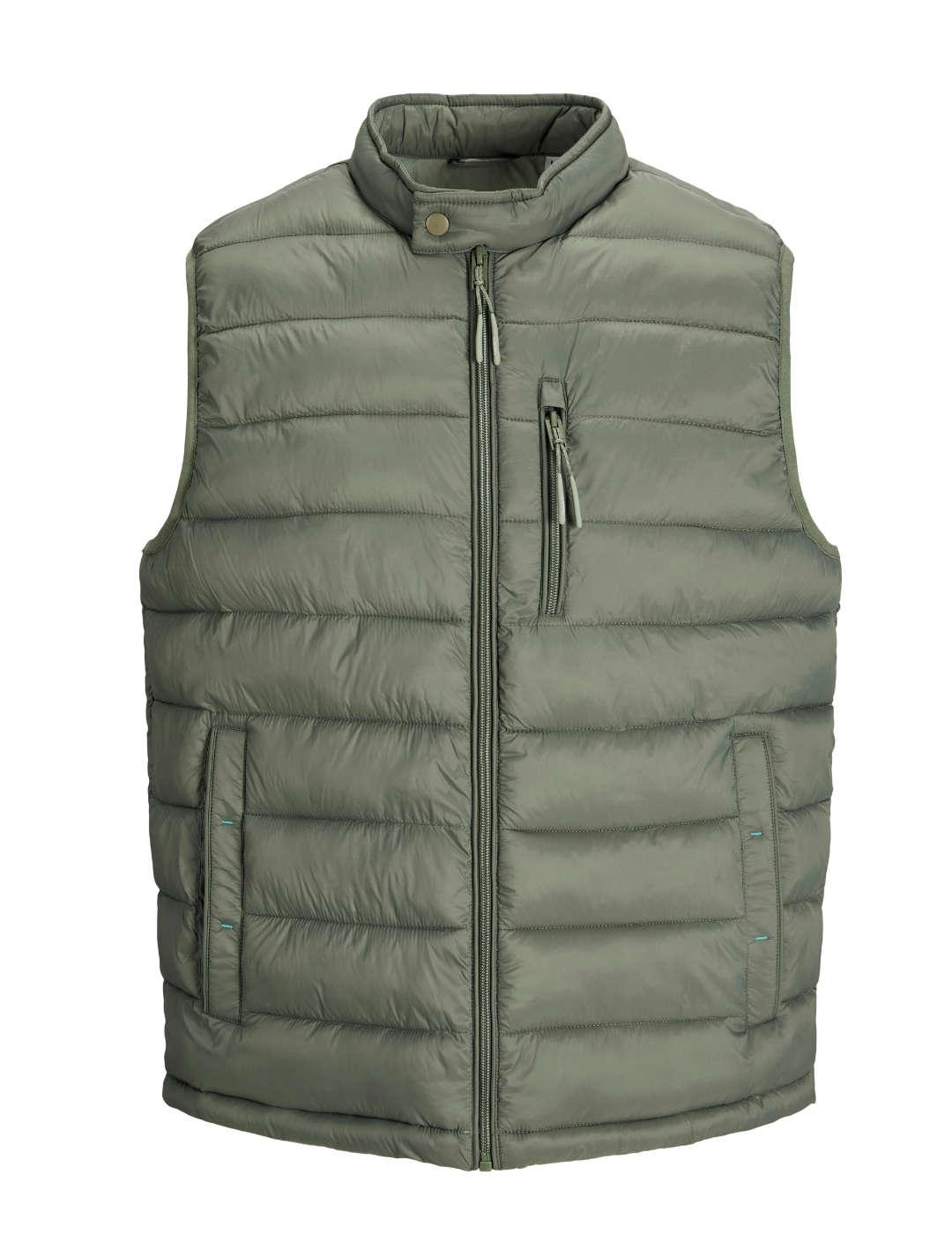 Chaleco Jack&Jones Mac acolchado verde para hombre