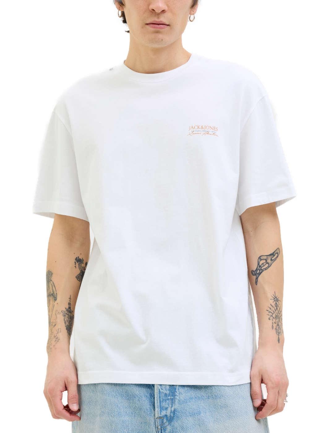 Camiseta Jack&Jones Summer blanca manga corta para hombre