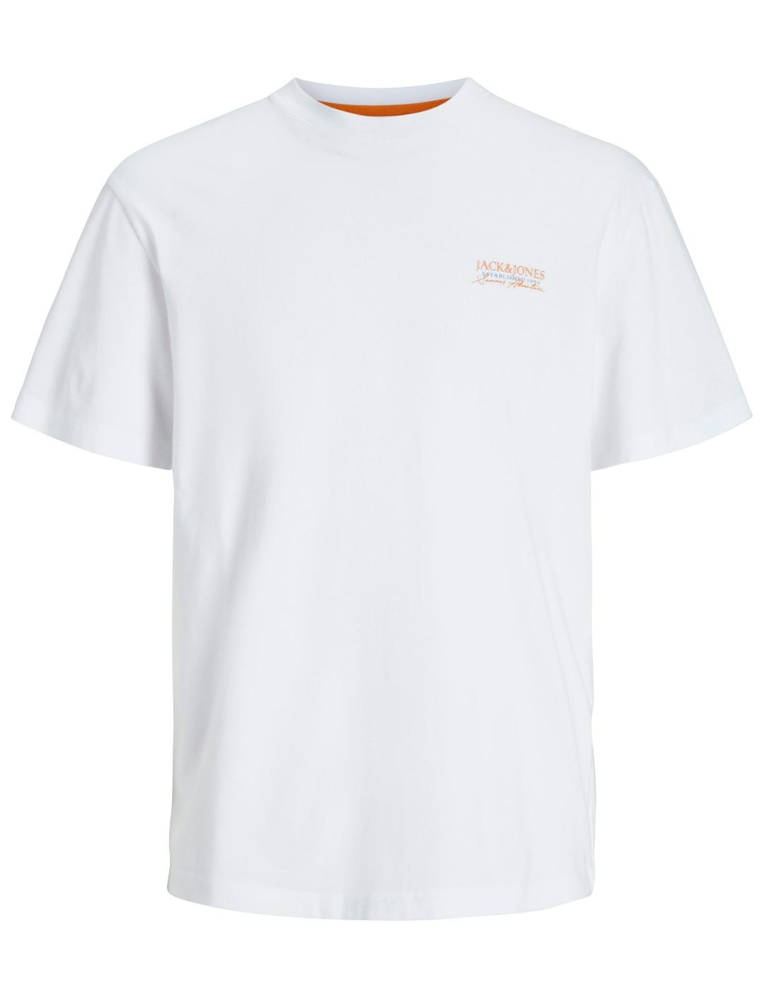 Camiseta Jack&Jones Summer blanca manga corta para hombre