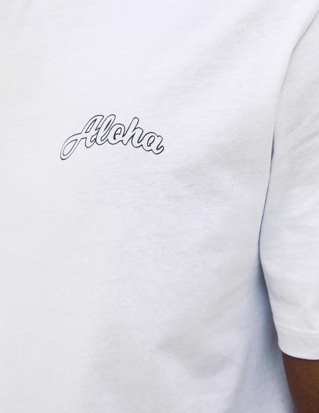 Camiseta Jack&Jones Zekiel blanca manga corta para hombre