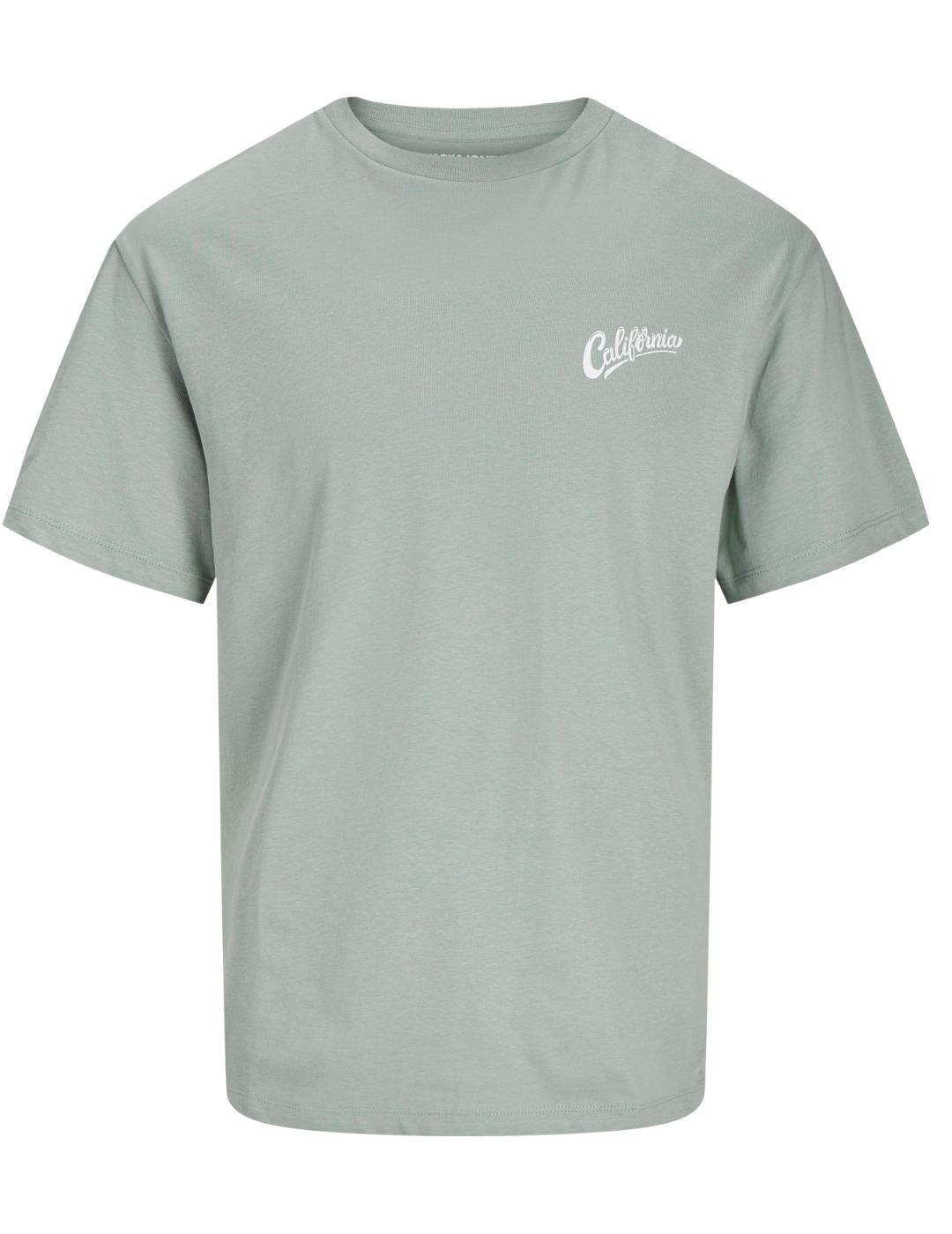 Camiseta Jack&Jones Zekiel verde manga corta para hombre