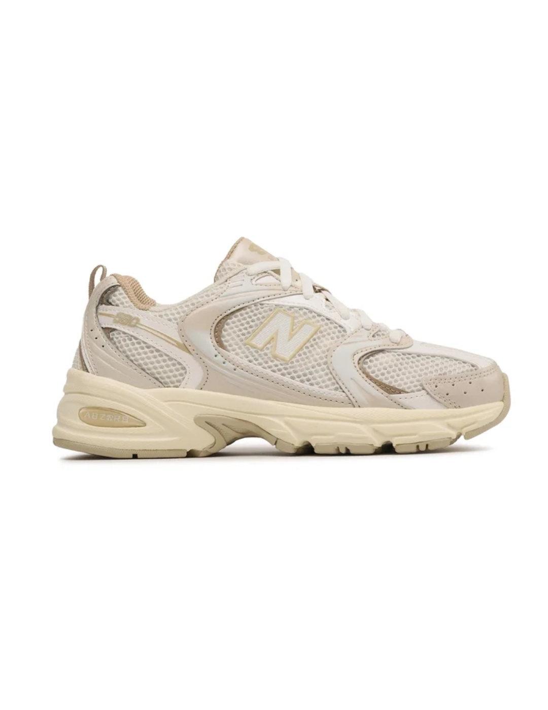Zapatillas deportivas New Balance 530 beige y camel unisex