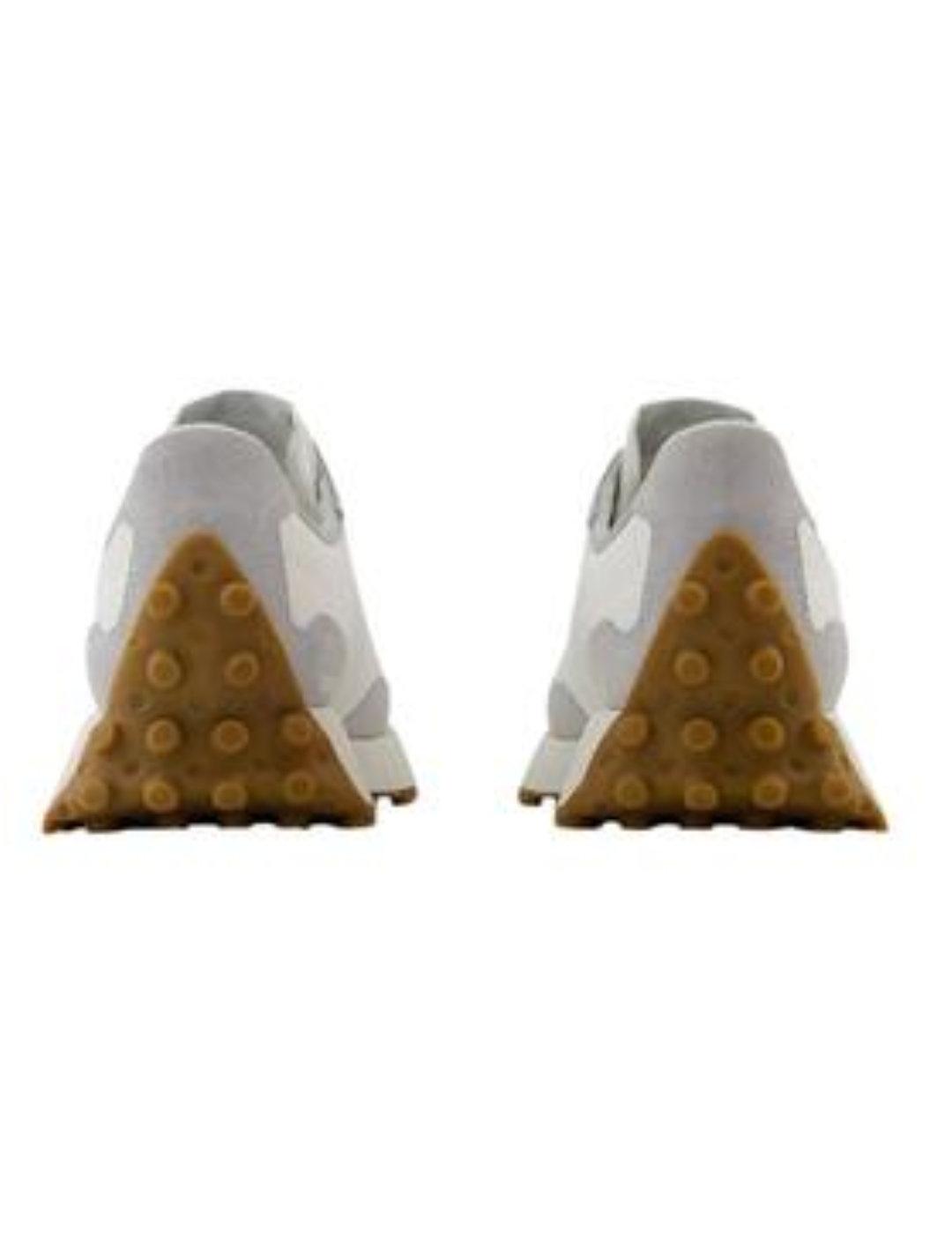 Zapatillas New Balance 327 gris y blanco unisex-Sg