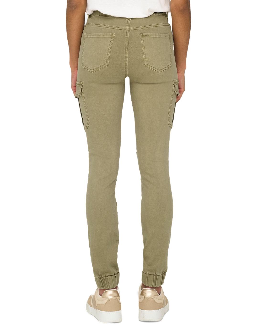 Pantalón cargo Only Missouri beige slim fit para mujer
