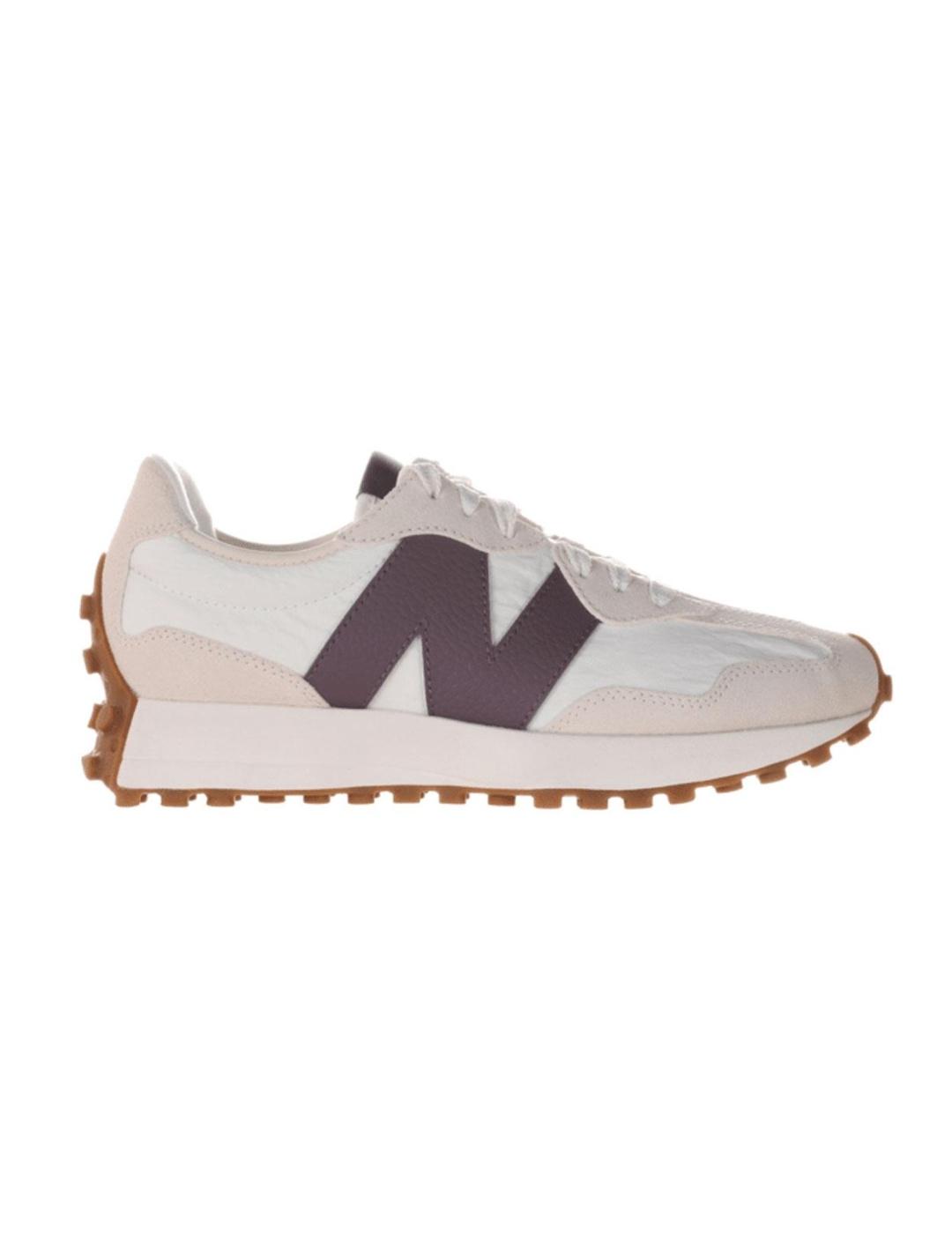 Zapatillas deportivas New Balance 327 beige granate mujer