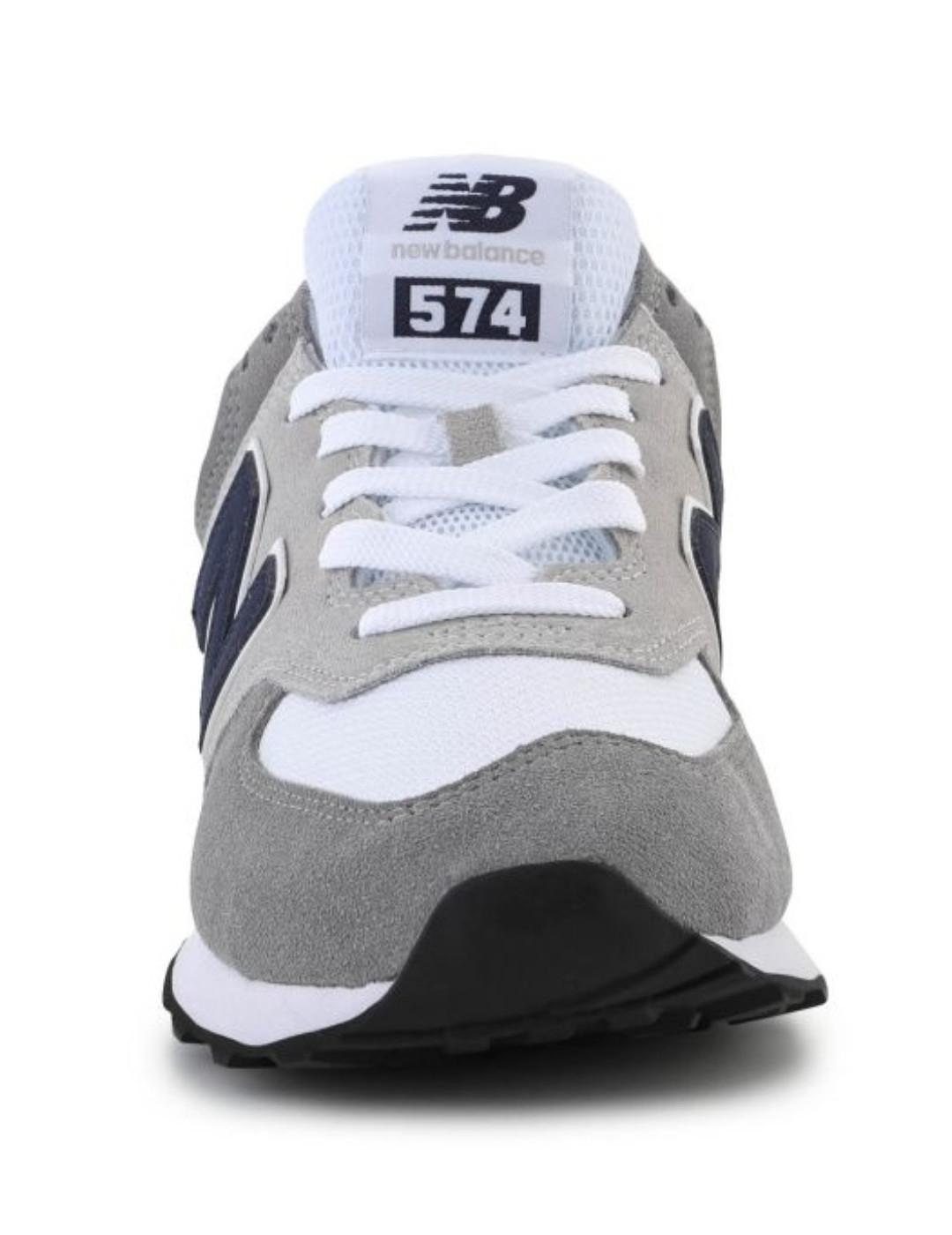 Zapatillas deportivas New Balance 574 gris y marino hombre