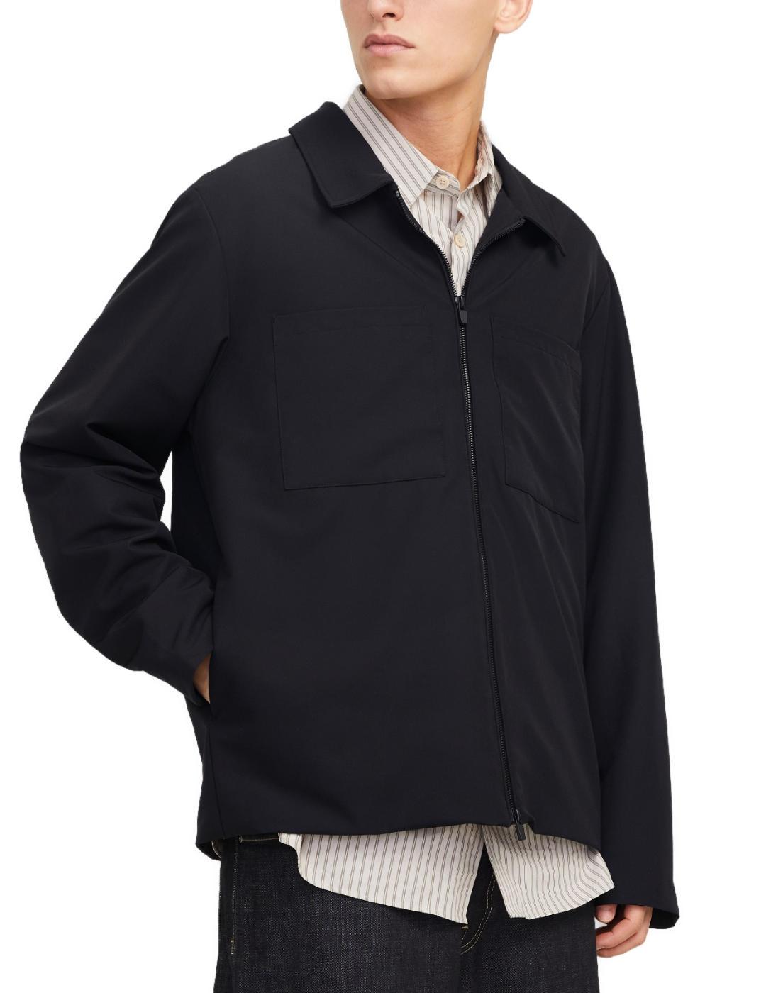 Chaqueta Jack&Jones Jaxon negro fina regular para hombre