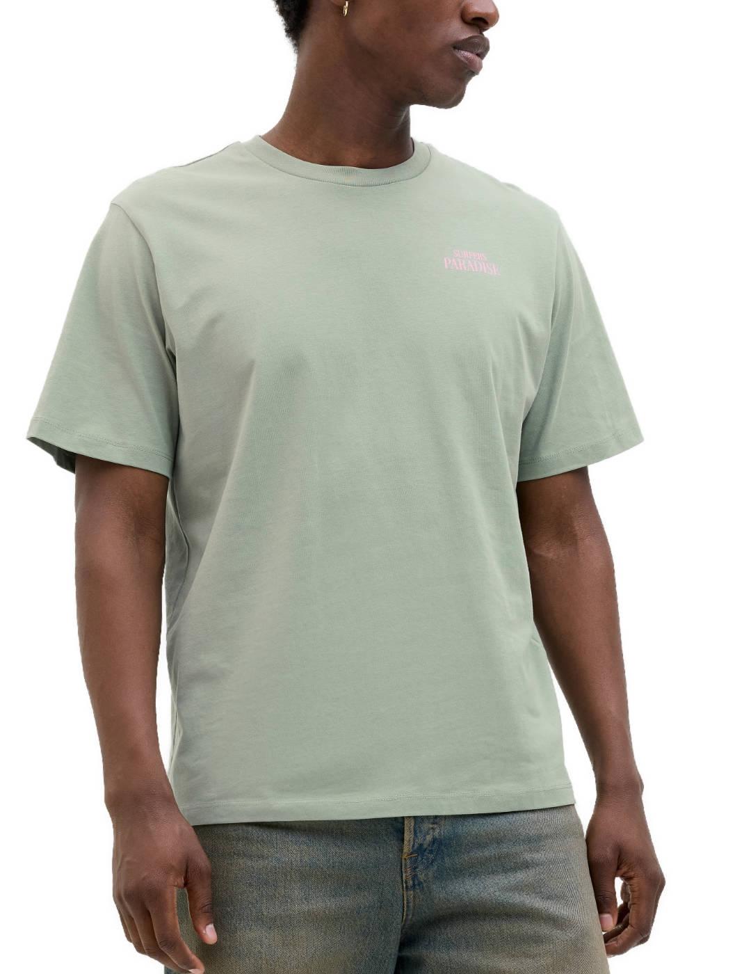 Camiseta Jack&Jones James verde manga corta para hombre