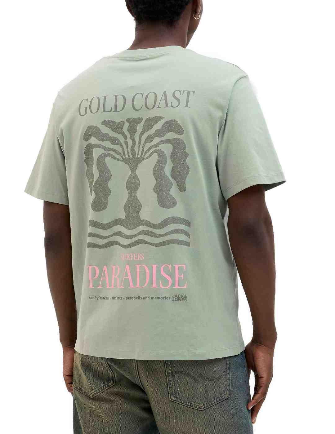 Camiseta Jack&Jones James verde manga corta para hombre