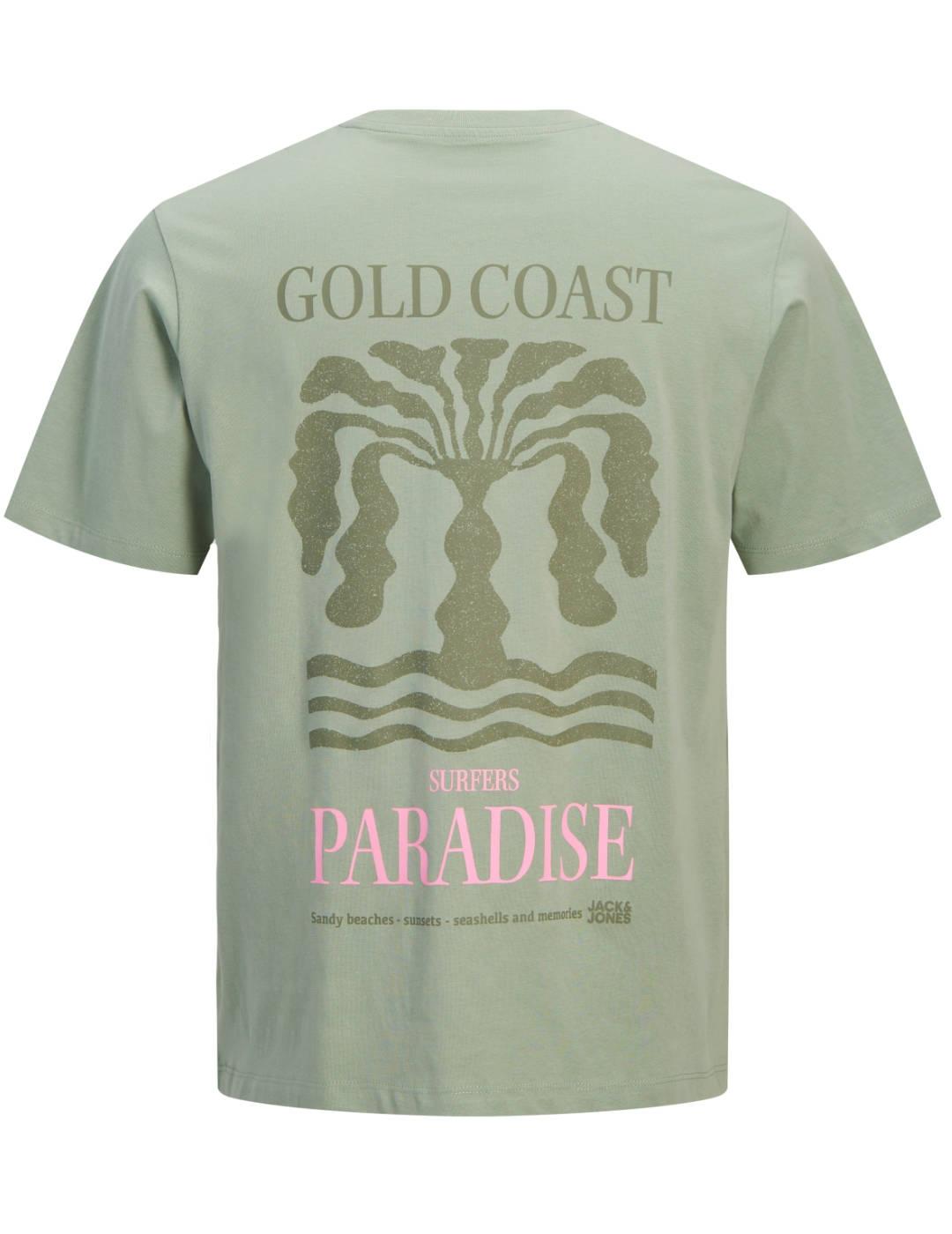 Camiseta Jack&Jones James verde manga corta para hombre