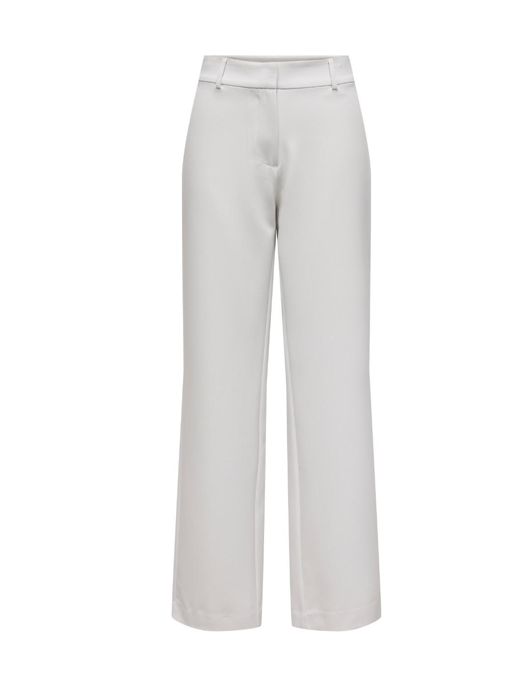 Pantalón Only Berry straight blanco de traje para mujer