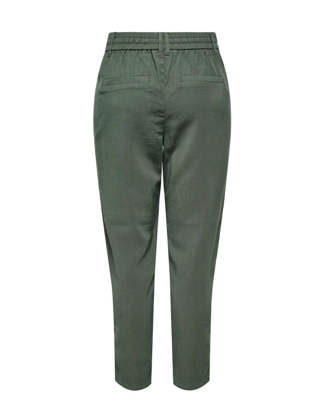 Pantalón Only Poptrash aris verde de mujer-