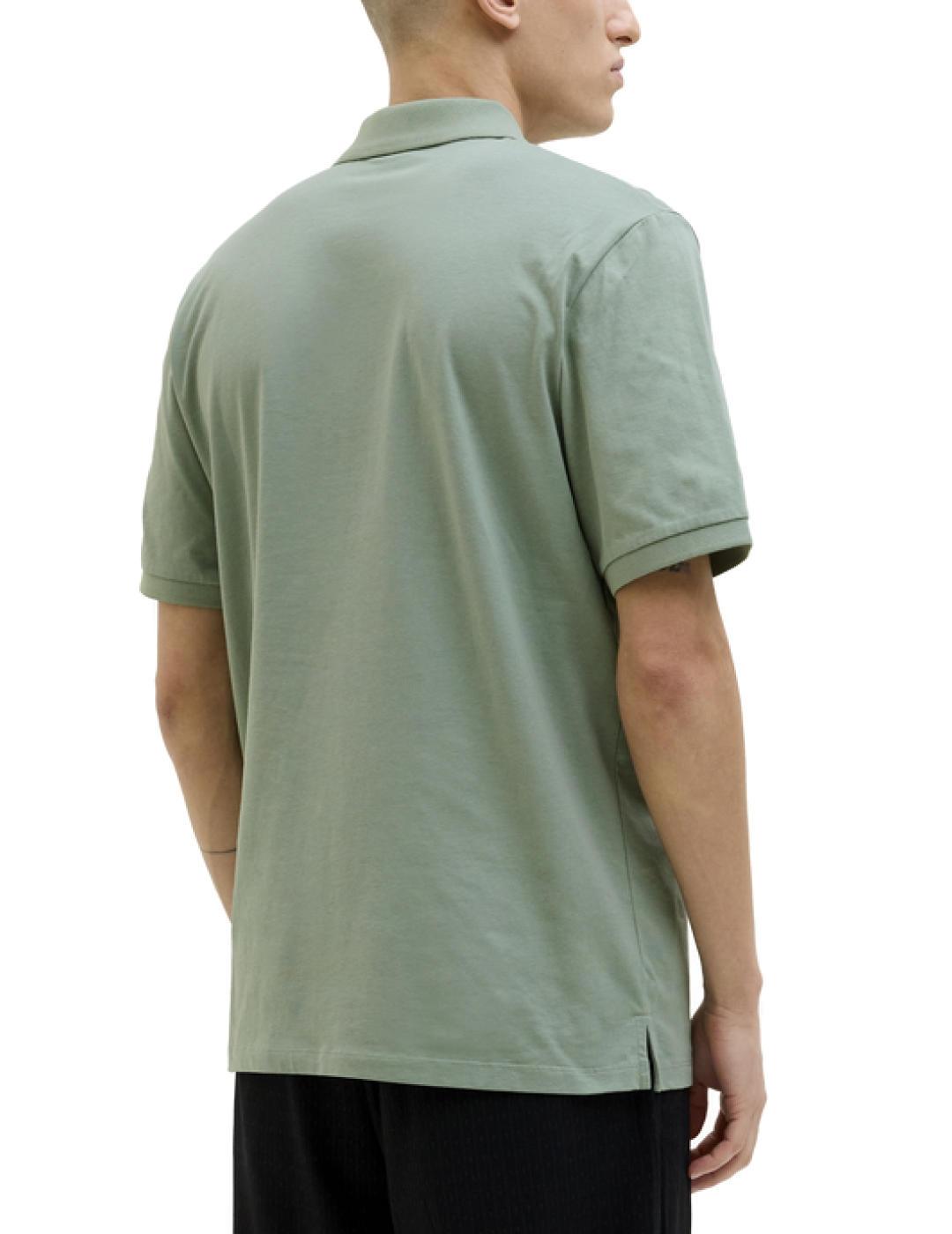 Polo Jack&Jones Simon verde claro manga corta para hombre