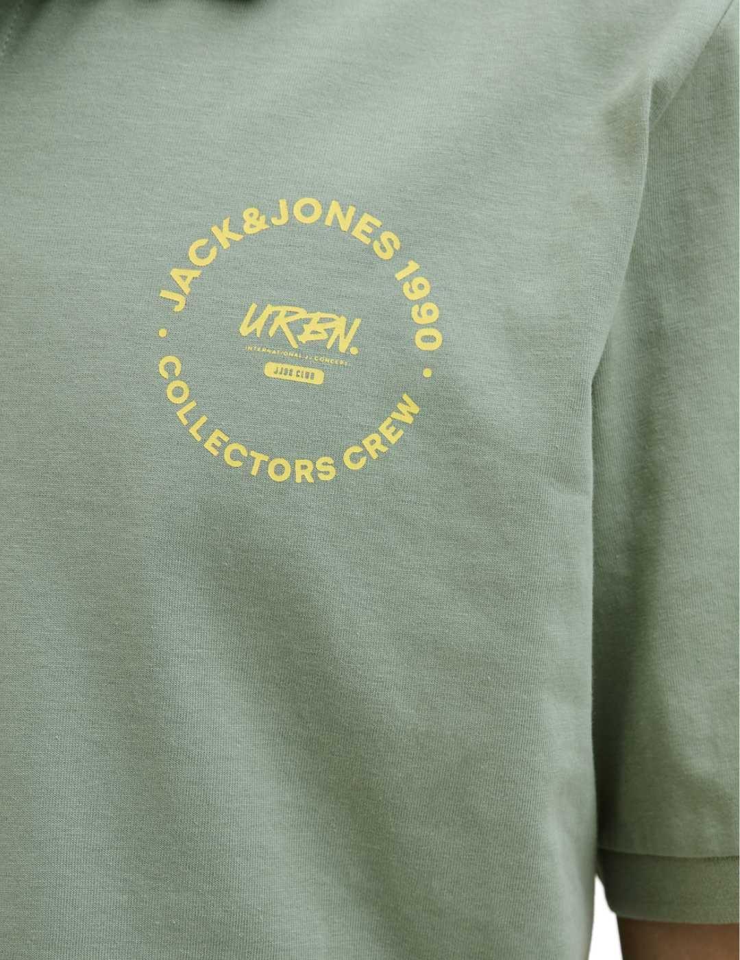 Polo Jack&Jones Simon verde claro manga corta para hombre