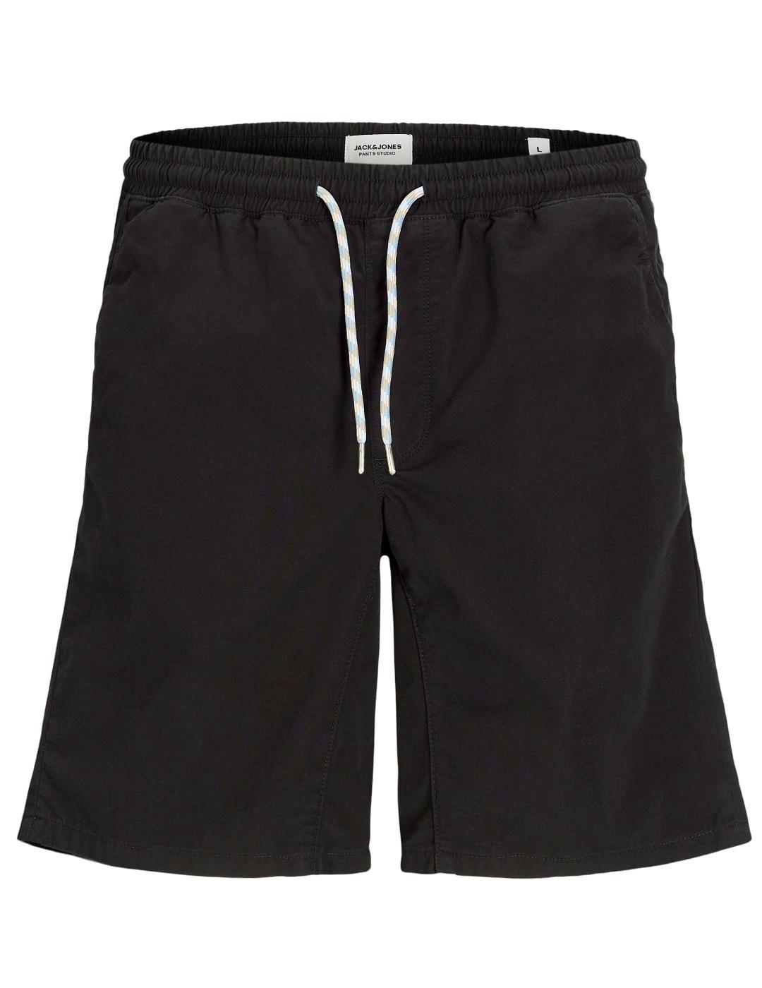 Bermuda Jack&Jones Jiden negro regular para hombre