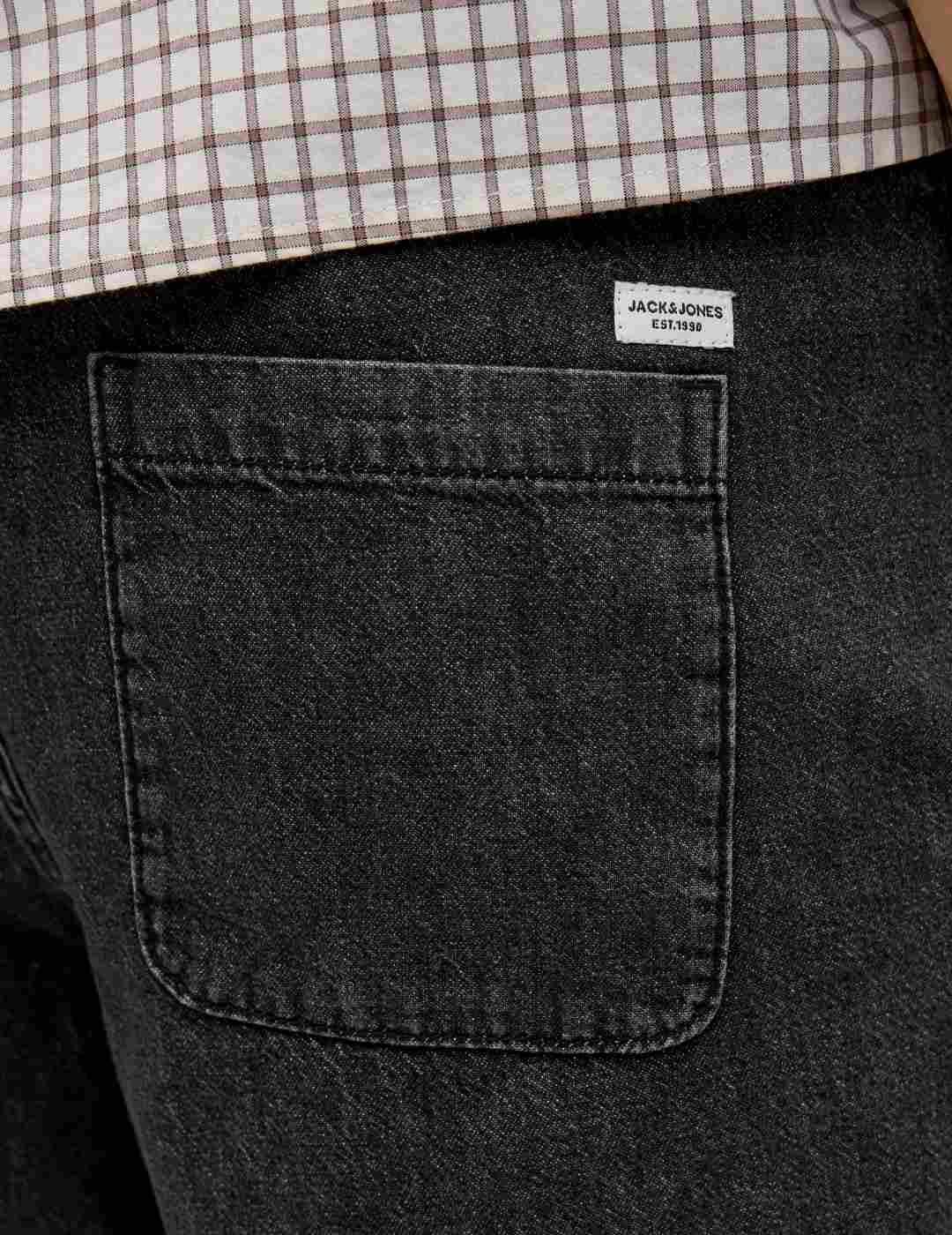 Bermuda Jack&Jones Tony negro relaxed fit para hombre