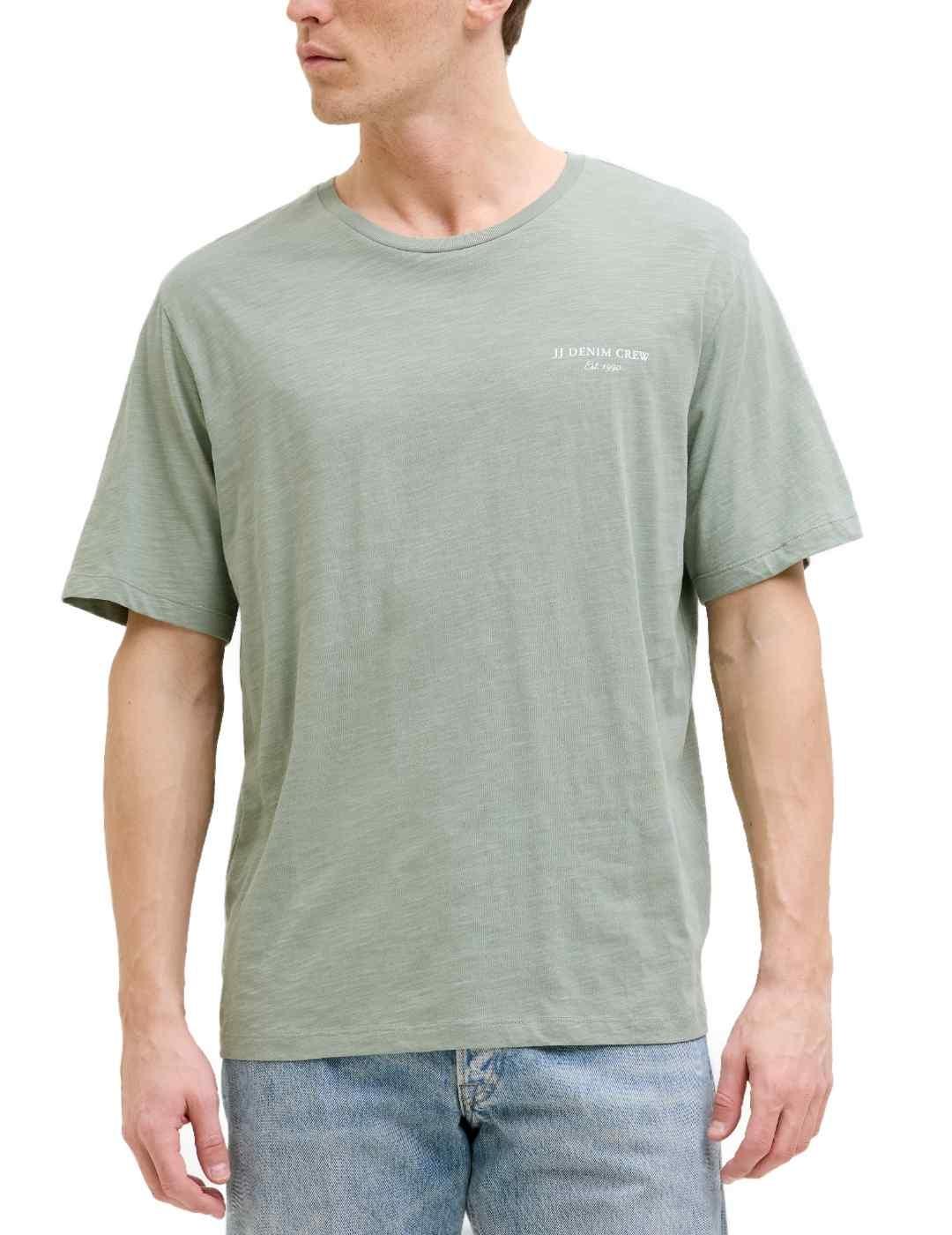 Camiseta Jack&Jones Jeff verde manga corta para hombre