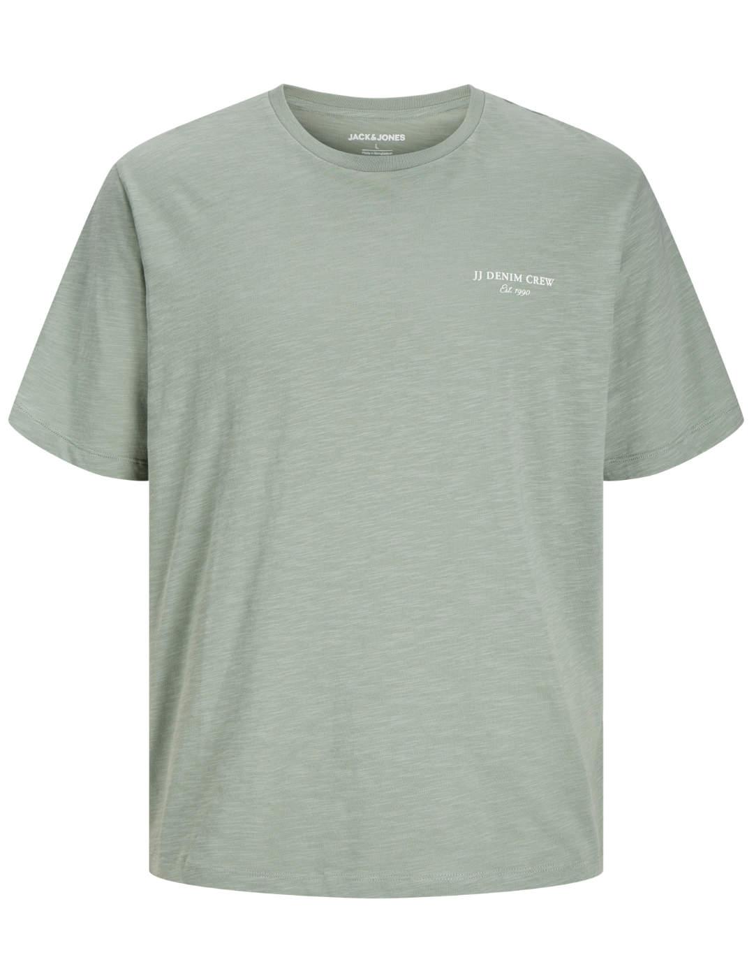 Camiseta Jack&Jones Jeff verde manga corta para hombre