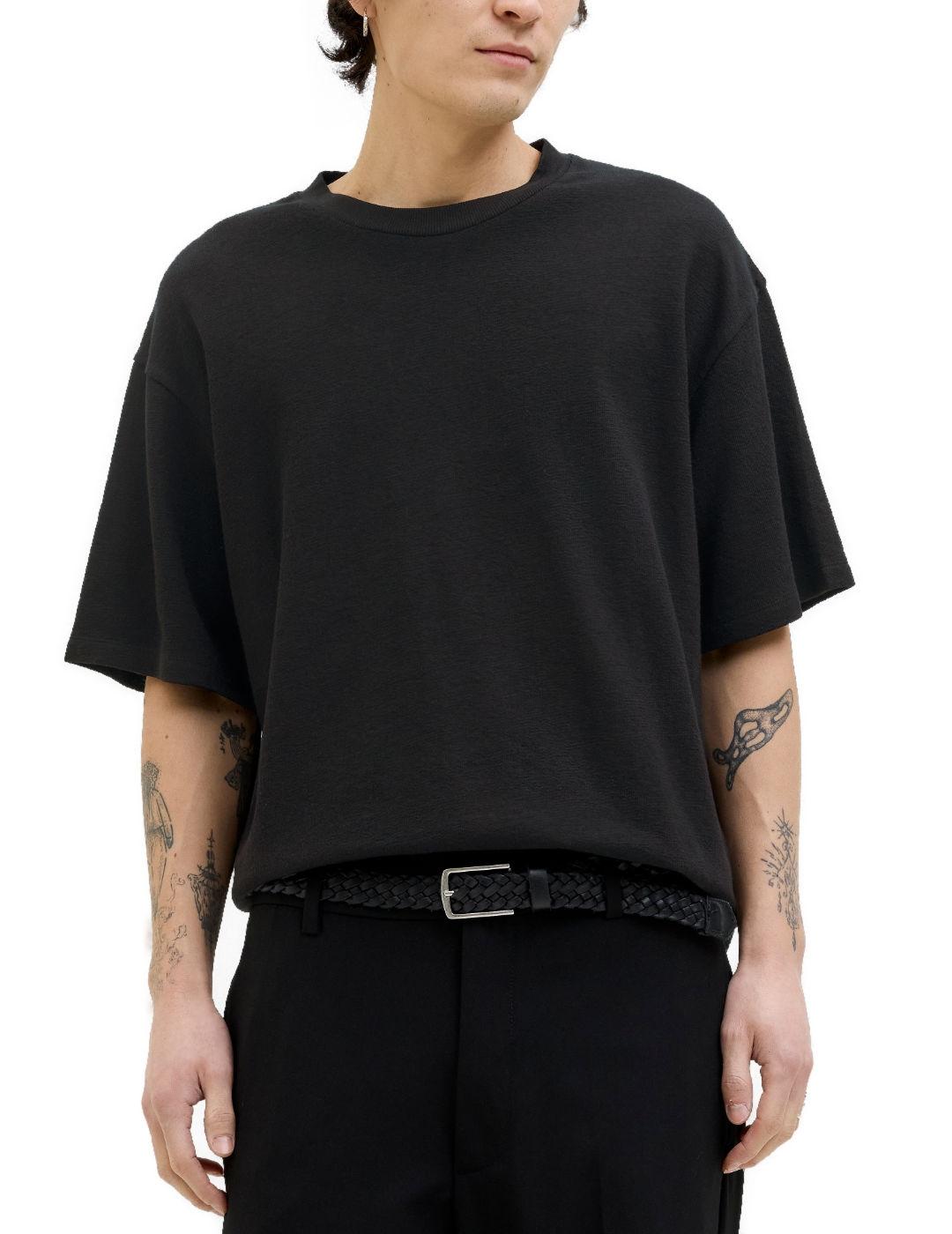 Camiseta Jack&Jones Loui negro manga corta para hombre