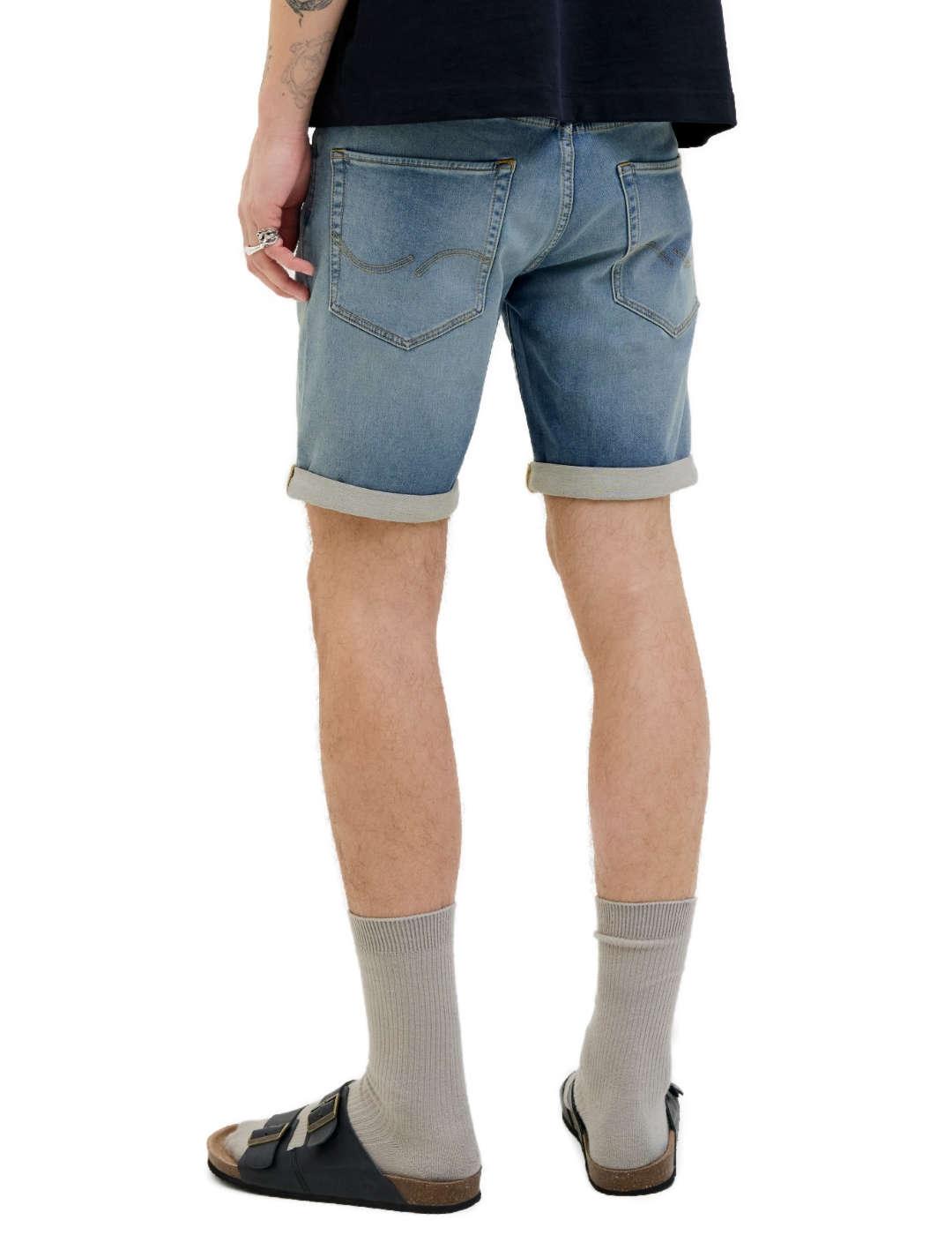 Bermuda Jack&Jones Rick azul medio desgastado para hombre