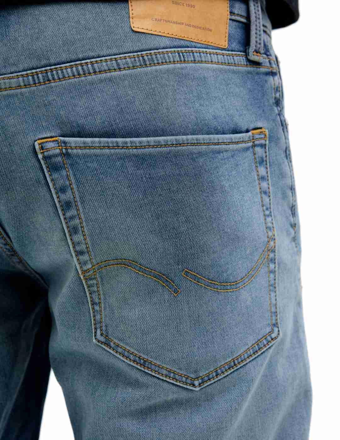 Bermuda Jack&Jones Rick azul medio desgastado para hombre