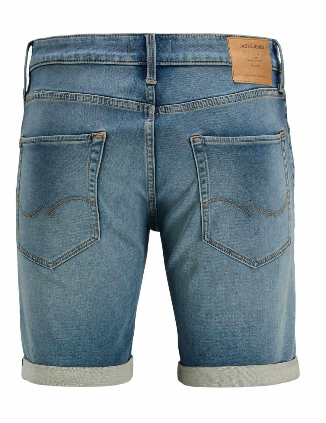 Bermuda Jack&Jones Rick azul medio desgastado para hombre