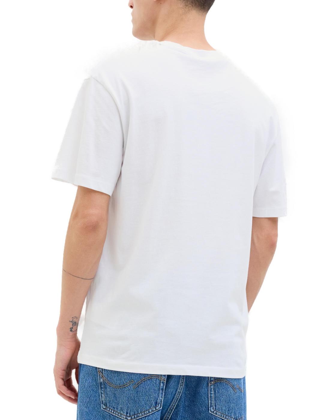 Camiseta Jack&Jones Porto blanco manga corta para hombre
