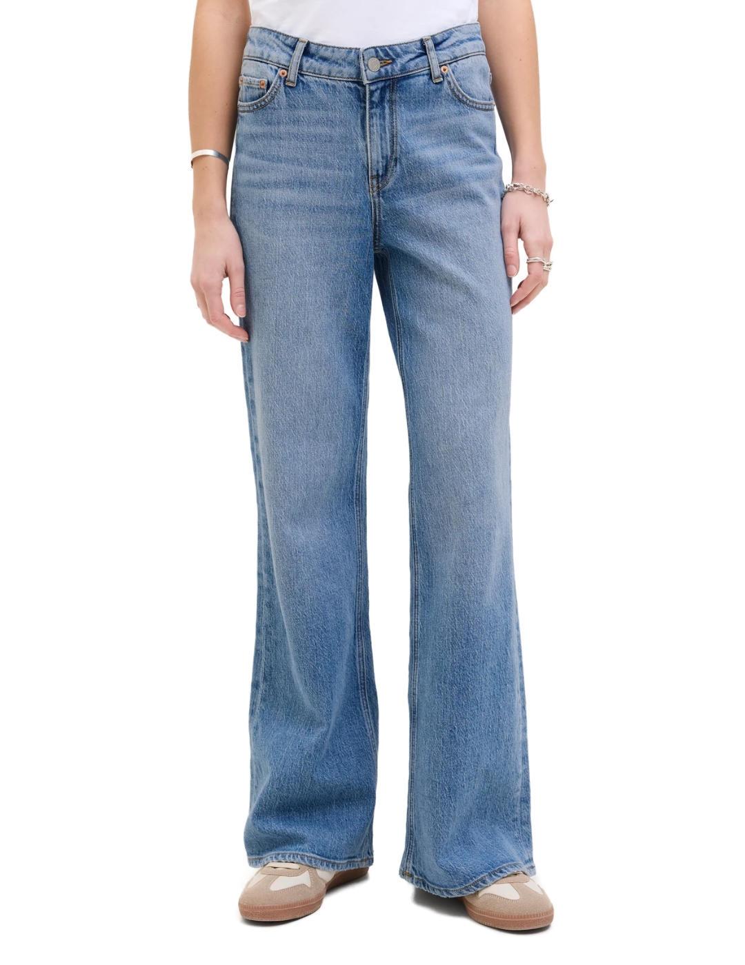 Pantalón vaquero JJXX Rome flared azul medio para mujer