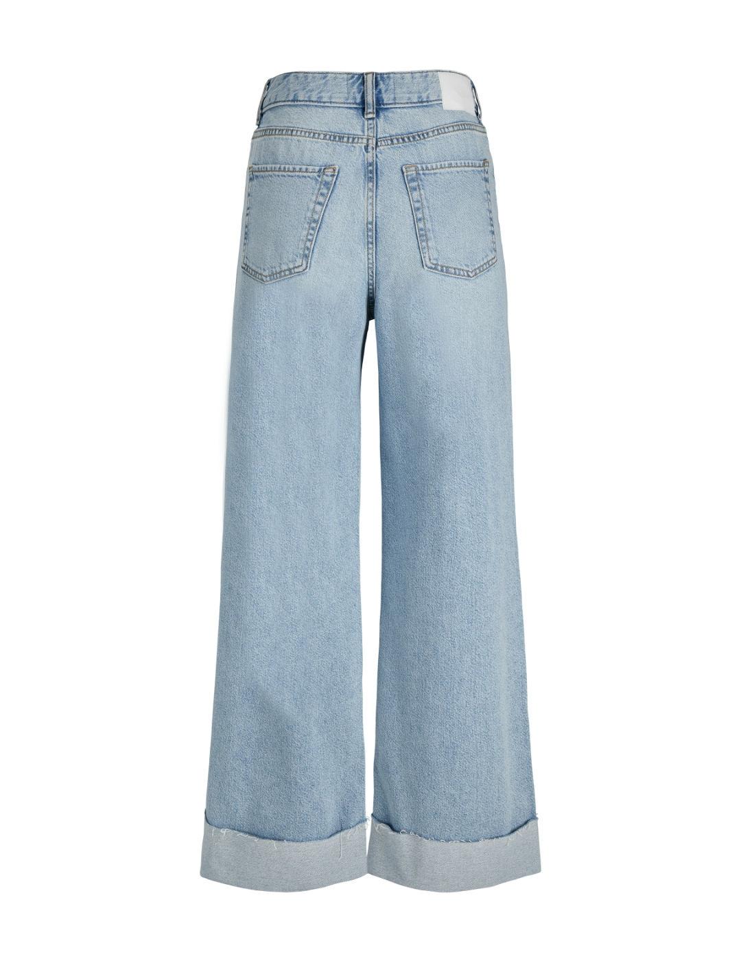 Pantalón vaquero JJXX Tokyo azul claro wide para mujer