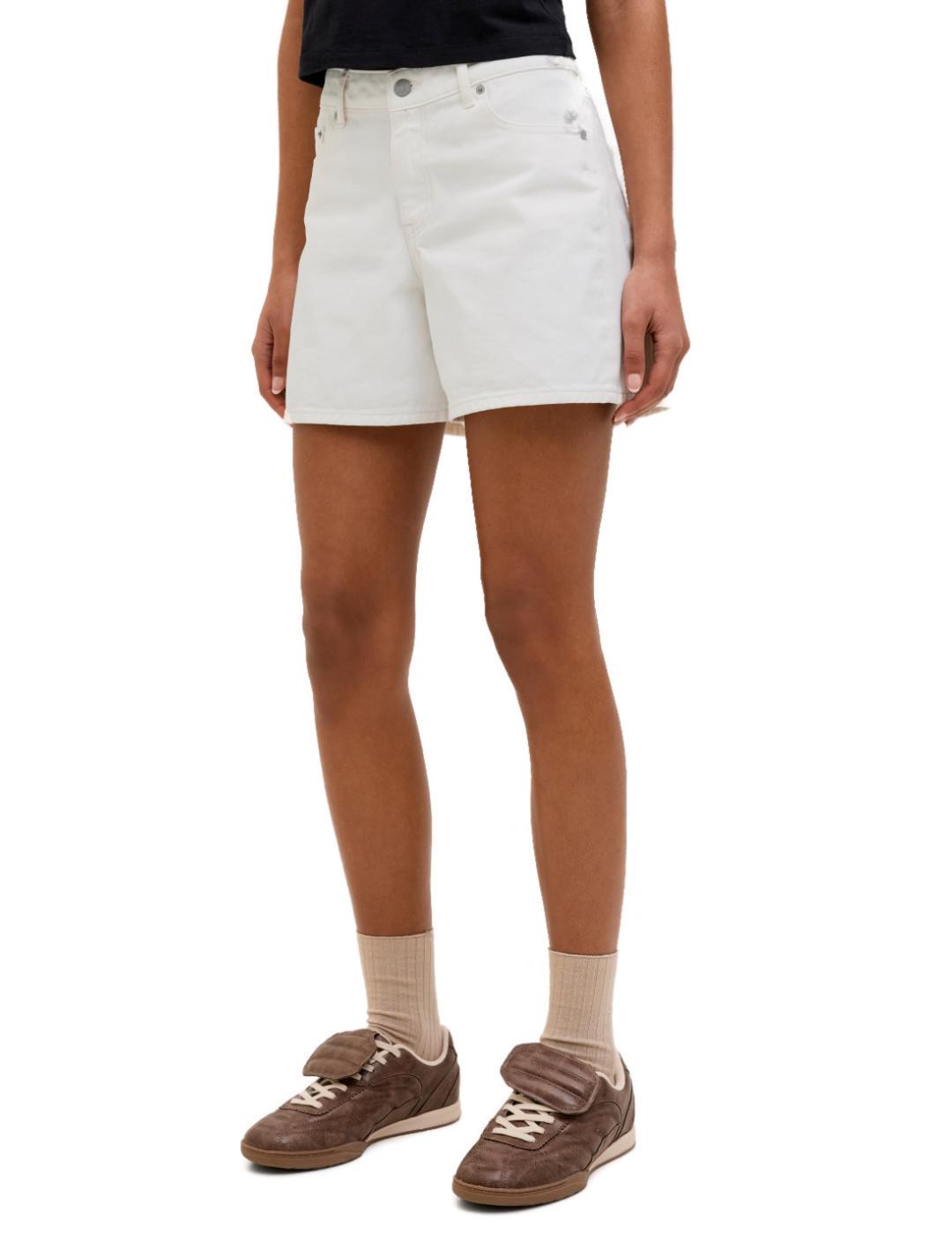 Short JJXX Laura denim blanco roto relaxed para mujer