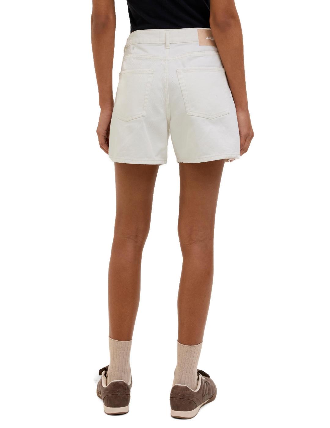 Short JJXX Laura denim blanco roto relaxed para mujer