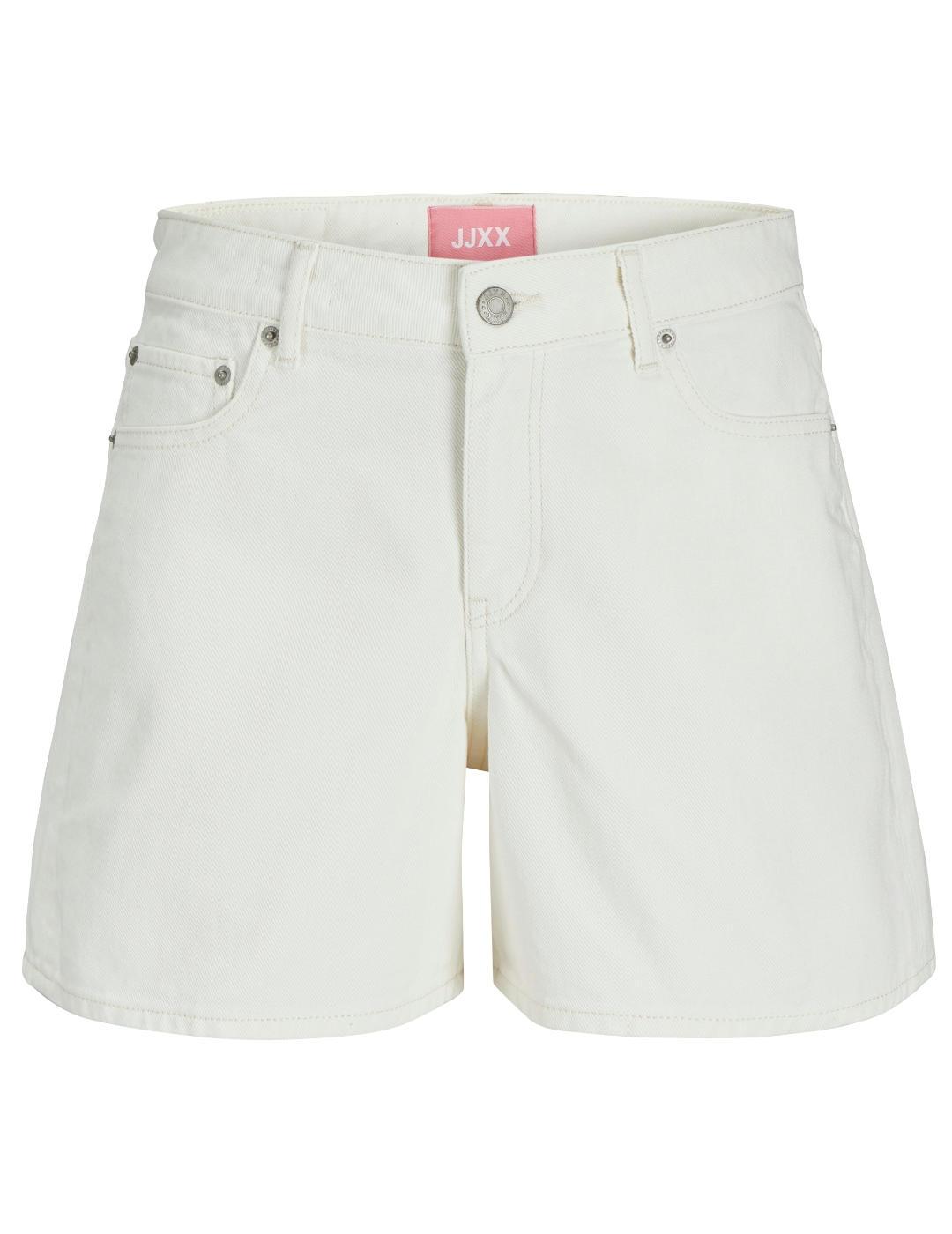 Short JJXX Laura denim blanco roto relaxed para mujer