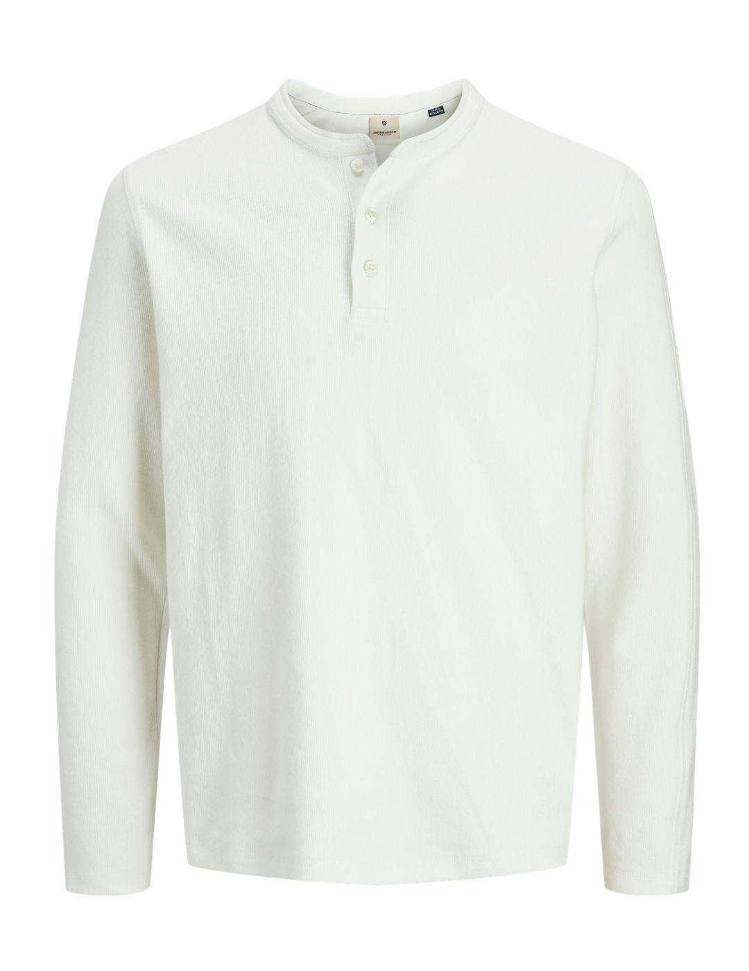 Camiseta Jack&Jones Blutyrell blanca manga larga para hombre
