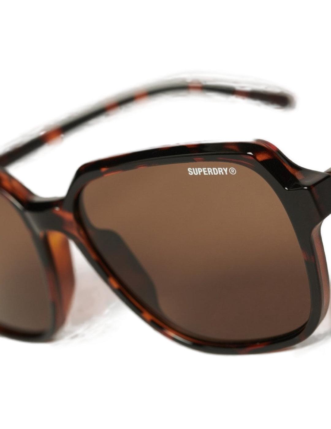 Gafas Superdry Oversized marrones de pasta para mujer