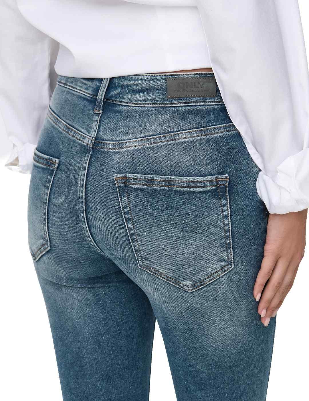 Vaquero Only Blush skinny azul oscuro de mujer-&