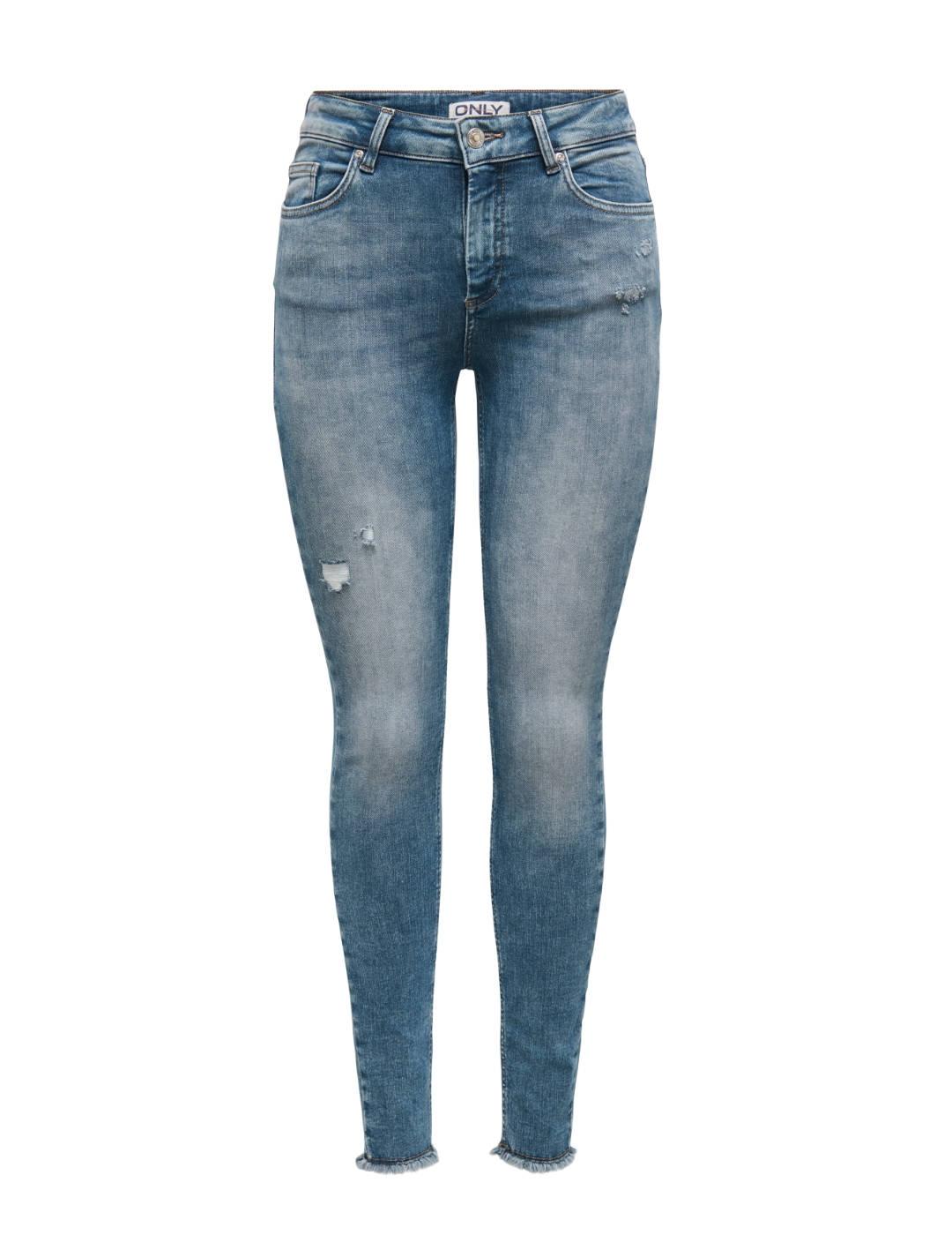 Vaquero Only Blush skinny azul oscuro de mujer-&