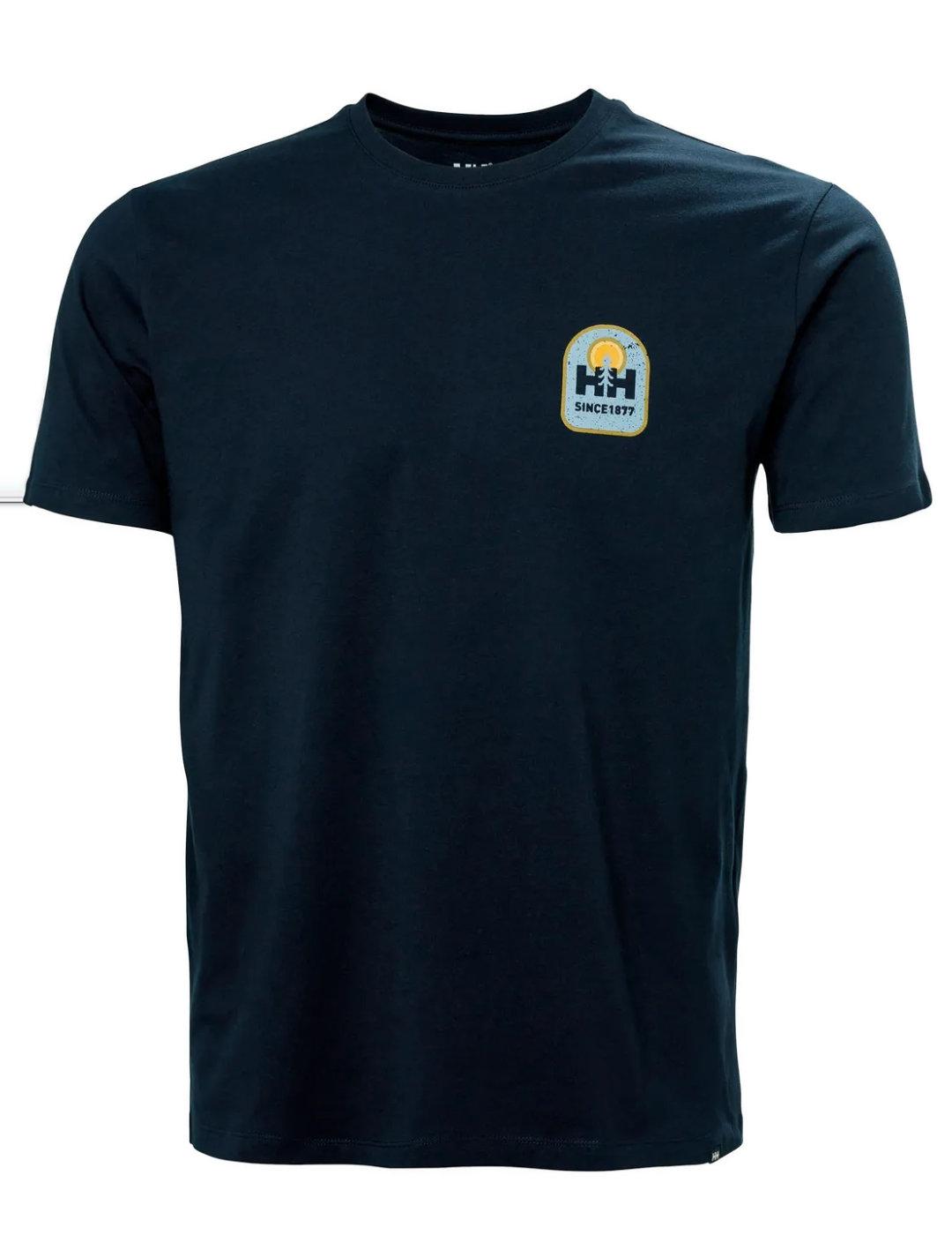 Camiseta Helly Hansen Graphic marino manga corta para hombre