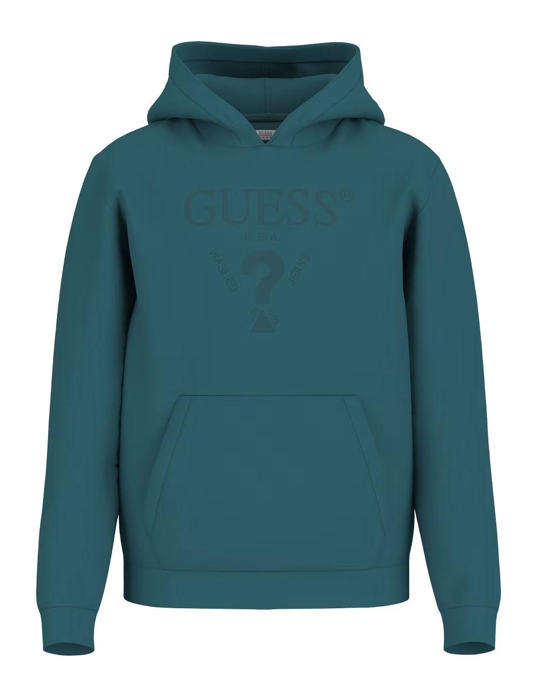Sudadera Guess Beau capucha verde hombre