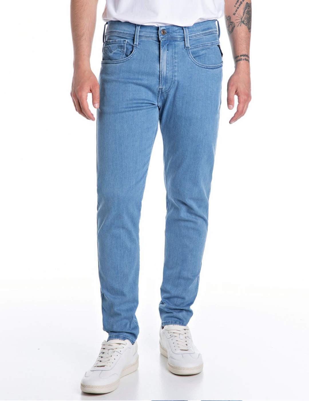 Pantalón vaquero Replay Bronny azul medio para hombre