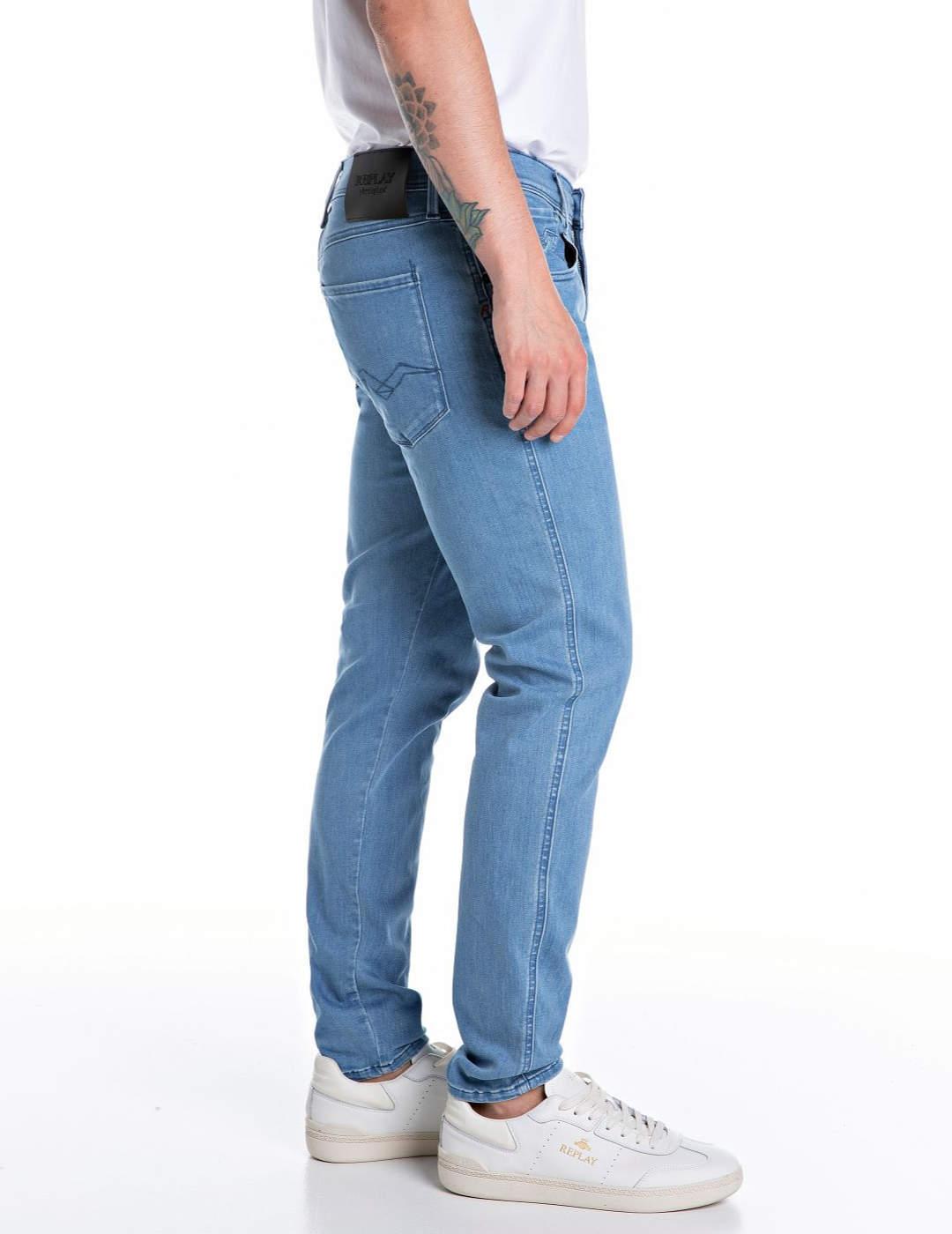 Pantalón vaquero Replay Bronny azul medio para hombre