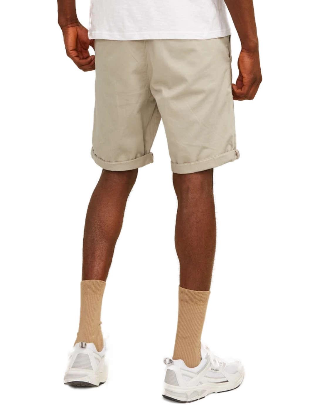 Bermuda Jack&Jones Bowie beige tipo chino para hombre