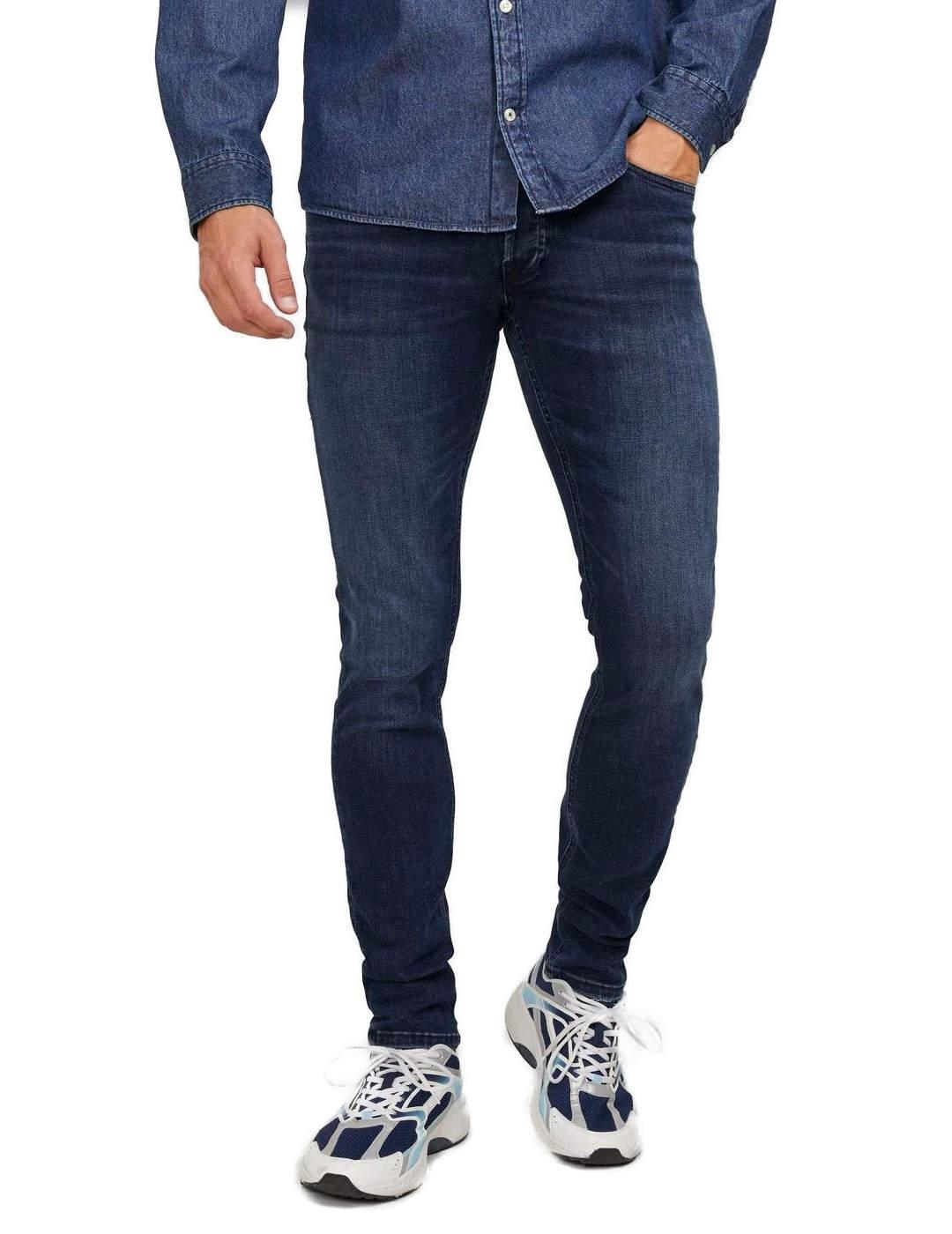 Pantalón vaquero Jack&Jones glenn azul oscuro de hombre