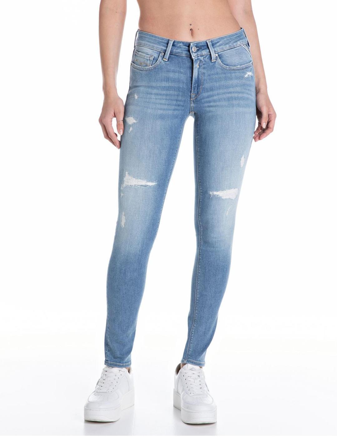 Pantalón vaquero Replay New Luz azul claro para mujer