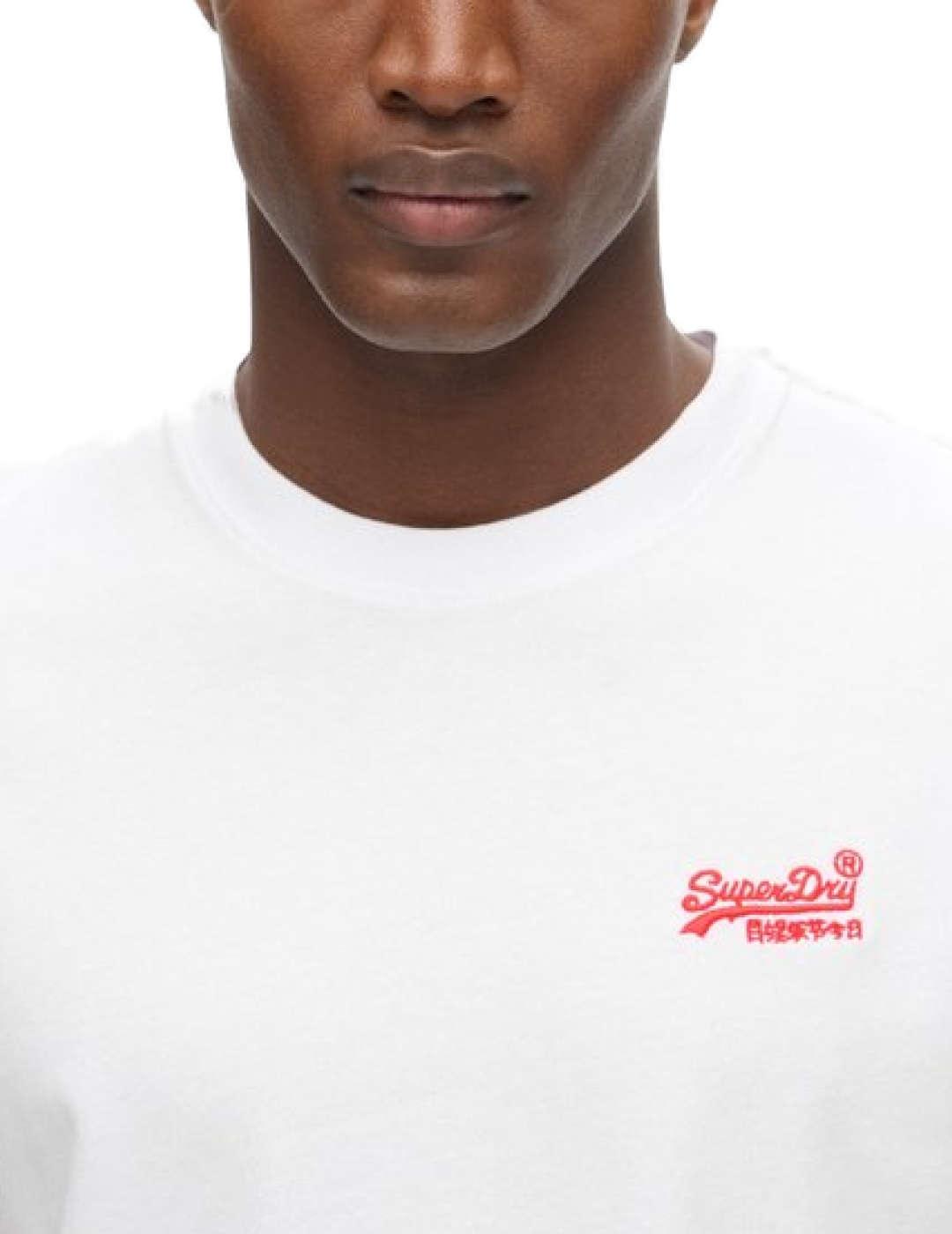 Camiseta Superdry Essential blanco logo hombre-&