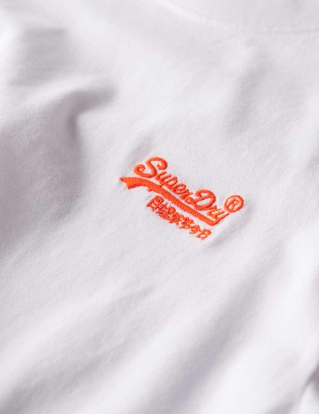 Camiseta Superdry Essential blanco logo hombre-&